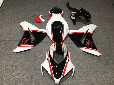 Honda CBR1000RR Motorrad Verkleidung 2008-2011 - Weiss Rot Glanzendes Schwarz
