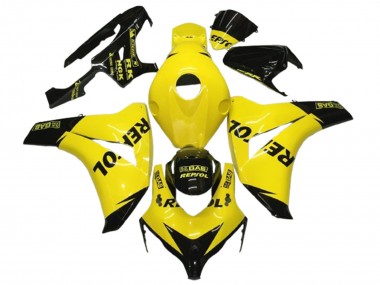 Honda CBR1000RR Motorrad Verkleidung 2008-2011 - Gelb Schwarz Glanzendes Repsol
