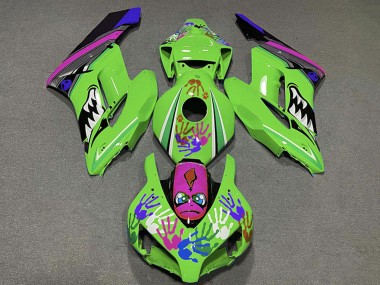 Honda CBR1000RR Motorrad Verkleidung 2004-2005 - Grun Lila Blau Schwarz Hai