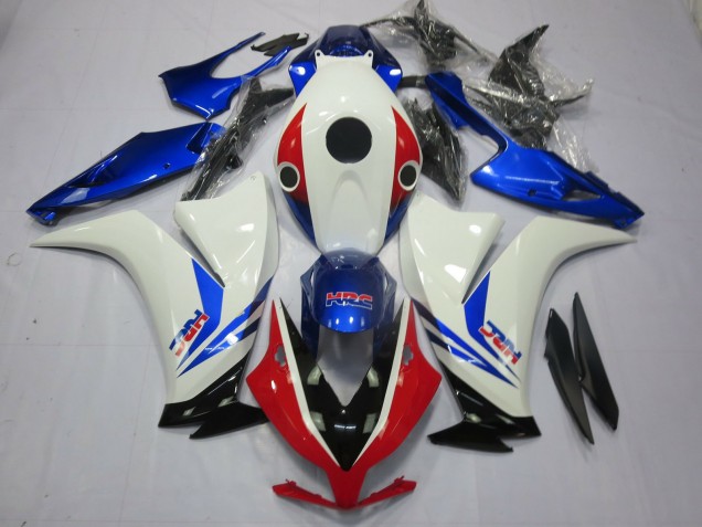 Honda CBR1000RR Motorrad Verkleidung 2012-2016 - Weiss Blau Rot HRC