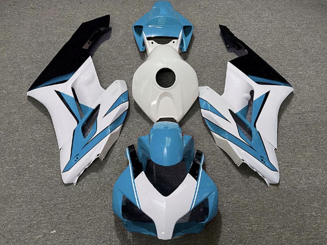 Honda CBR1000RR Motorrad Verkleidung 2004-2005 - Hellblau Weiss Glanzendes Schwarz