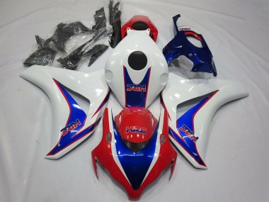 Honda CBR1000RR Motorrad Verkleidung 2008-2011 - Weiss Blau Rot HRC OEM Stil