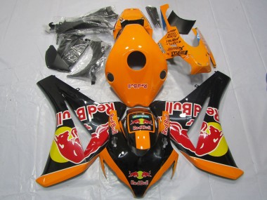 Honda CBR1000RR Motorrad Verkleidung 2008-2011 - Orange Gelb Glanzendes Schwarz Red Bull