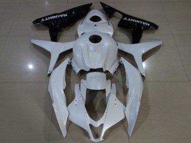 Honda CBR600RR Motorrad Verkleidung 2007-2008 - Weiss Glanzendes Schwarz