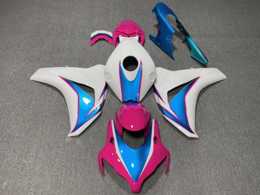 Honda CBR1000RR Motorrad Verkleidung 2008-2011 - Weiss Blau Rosa