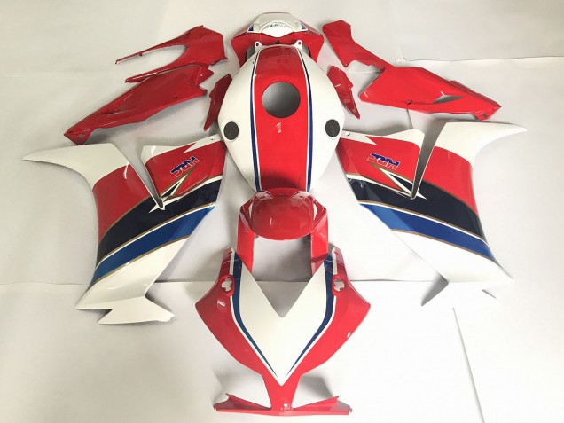 Honda CBR1000RR Motorrad Verkleidung 2012-2016 - Weiss Rot Blau