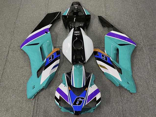 Honda CBR1000RR Motorrad Verkleidung 2004-2005 - Weiss Blau Grun Blau Lila Schwarz 6