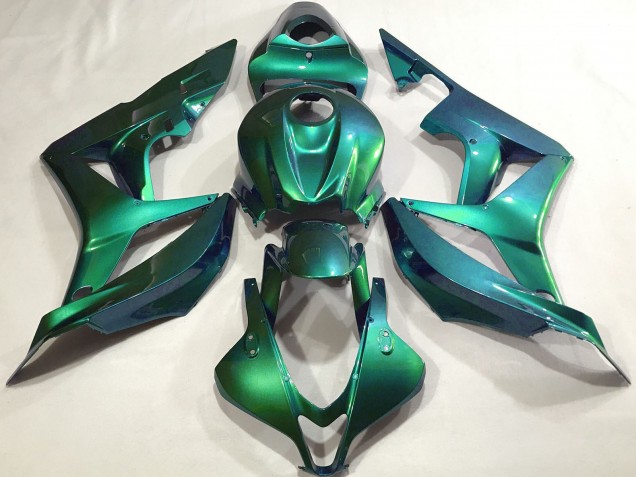 Honda CBR600RR Motorrad Verkleidung 2007-2008 - Emerald Grun Schlichtes