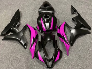 Honda CBR600RR Motorrad Verkleidung 2007-2008 - Rosa Matt Schwarz