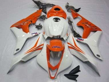 Honda CBR600RR Motorrad Verkleidung 2007-2008 - Weiss Orange HRC