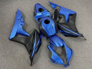 Honda CBR600RR Motorrad Verkleidung 2007-2008 - Blau Matt Schwarz OEM Stil