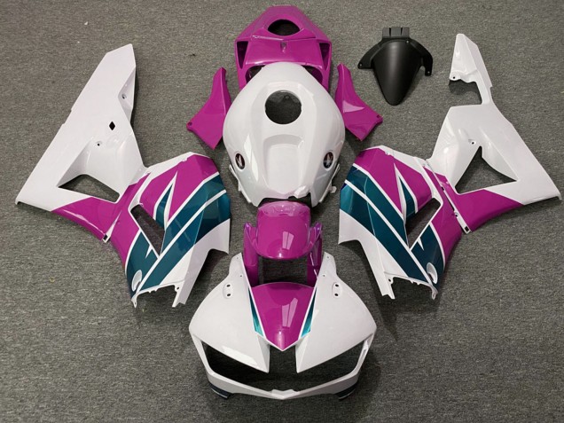 Honda CBR600RR Motorrad Verkleidung 2013-2023 - Weiss Rosa Emerald