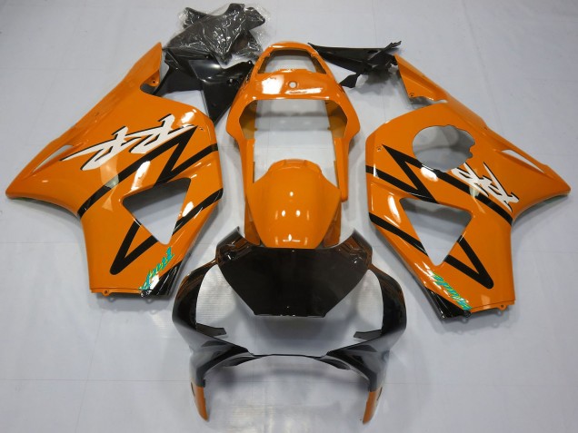 Honda CBR954RR Motorrad Verkleidung 2002-2003 - Orange Glanzendes Schwarz