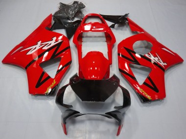 Honda CBR954RR Motorrad Verkleidung 2002-2003 - Rot Glanzendes Schwarz