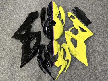 Suzuki GSXR 1000 Motorrad Verkleidung 2005-2006 - Glanzendes Schwarz und Gelb