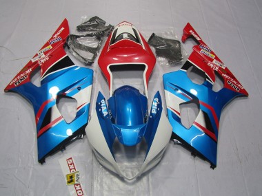 Suzuki GSXR 1000 Motorrad Verkleidung 2003-2004 - Rot Blau Weiss