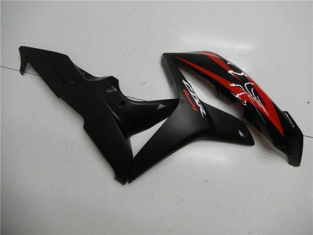 Honda CBR600RR Motorrad Verkleidung 2007-2008 - Rot Matt Schwarz mit Aufkleber