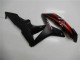 Honda CBR600RR Motorrad Verkleidung 2007-2008 - Rot Matt Schwarz mit Aufkleber