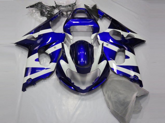 Suzuki GSXR 1000 Motorrad Verkleidung 2000-2002 - Blau Weiss