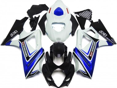 Suzuki GSXR 1000 Motorrad Verkleidung 2007-2008 - Weiss Blau Schwarz OEM Stil