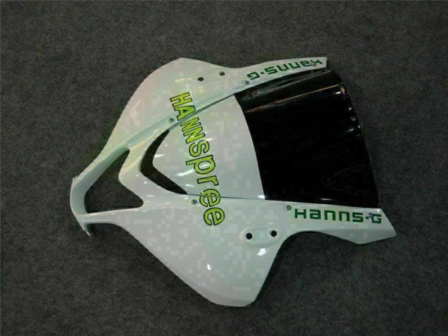 Honda CBR600RR Motorrad Verkleidung 2007-2008 - Weiss Grun Glanzendes Schwarz Hannspree