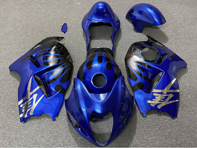 Suzuki GSXR 1300 Motorrad Verkleidung 1996-2007 - Dunkel Blau und Schwarz