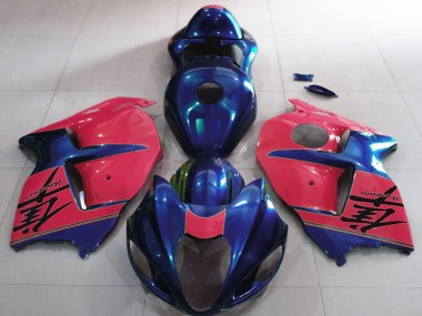 Suzuki GSXR 1300 Motorrad Verkleidung 1996-2007 - Glanzendes Blau und Rot