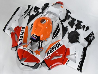 Honda CBR600RR Motorrad Verkleidung 2013-2023 - Orange Weiss Rot Glanzendes Schwarz Repsol