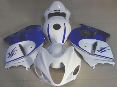 Suzuki GSXR 1300 Motorrad Verkleidung 1996-2007 - Glanzendes Weiss Blau