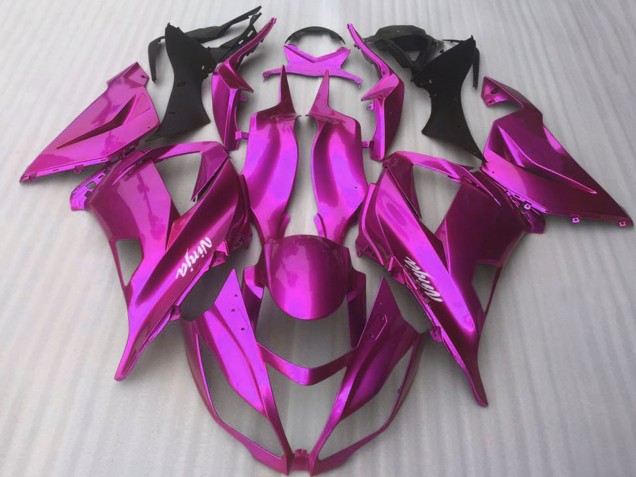 Kawasaki ZX10R Motorrad Verkleidung 2016-2020 - Glanzendes Bonbon Rosa