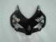 Honda CBR1000RR Motorrad Verkleidung 2004-2005 - Glanzendes Schwarz Weiss West Mobil Michelin