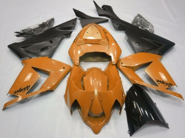 Kawasaki ZX10R Motorrad Verkleidung 2004-2005 - Perl Orange Schwarz