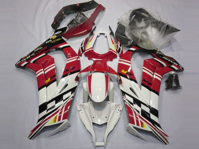 Kawasaki ZX10R Motorrad Verkleidung 2011-2015 - Rot Schwarz Weiss Gelb