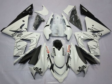 Kawasaki ZX10R Motorrad Verkleidung 2004-2005 - Weiss Corona