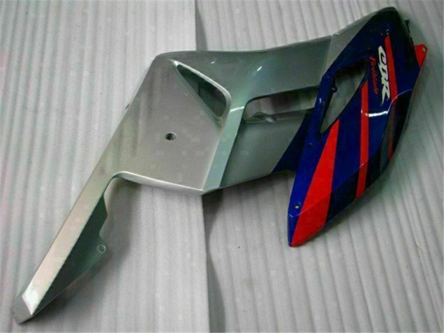 Honda CBR1000RR Motorrad Verkleidung 2004-2005 - Silber Rot Blau Schwarz Streifen