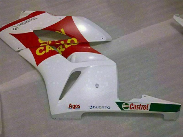 Honda CBR1000RR Motorrad Verkleidung 2004-2005 - Weiss Rot Gelb San Carlo 58
