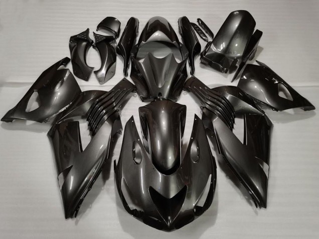 Kawasaki ZX14R Motorrad Verkleidung 2006-2011 - Glanzendes Schwarz