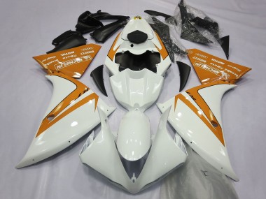 Yamaha R1 Motorrad Verkleidung 2012-2014 - Weiss Orange