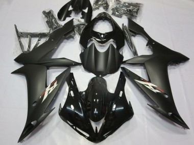 Yamaha R1 Motorrad Verkleidung 2004-2006 - Glanzendes Schwarz Matt Schwarz