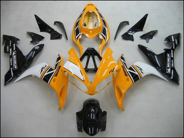 Yamaha R1 Motorrad Verkleidung 2004-2006 - Gelb Weiss Schwarz OEM Stil