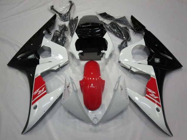 Yamaha R6 Motorrad Verkleidung 2005 - Weiss Rot Schwarz