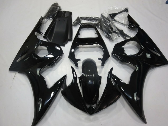 Yamaha R6 Motorrad Verkleidung 2005 - Glanzendes Schwarz