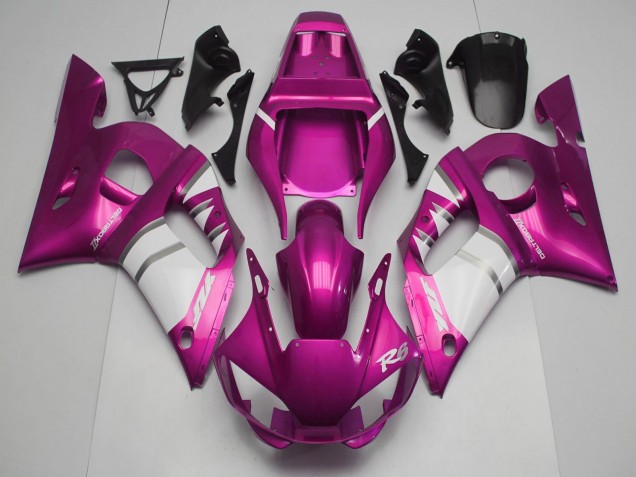Yamaha R6 Motorrad Verkleidung 1998-2002 - Rosa Weiss