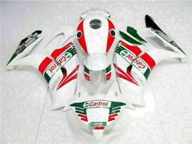 Honda CBR1000RR Motorrad Verkleidung 2012-2016 - Weiss Rot Grun Castrol