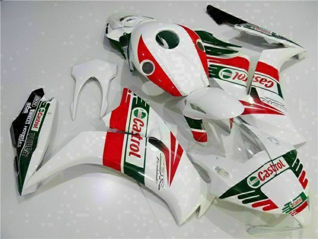 Honda CBR1000RR Motorrad Verkleidung 2012-2016 - Weiss Rot Grun Castrol