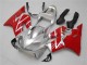 Honda CBR600 F4i Motorrad Verkleidungen Kit 2001-2003 - Silber Rot