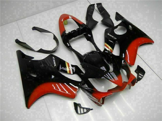 Honda CBR600 F4i Motorrad Verkleidung Kit 2001-2003 - Rot Glanzendes Schwarz