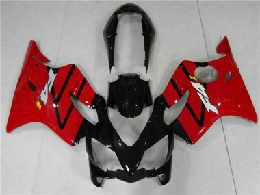 Honda CBR600 F4i Motorrad Verkleidung 2004-2007 - Rot Glanzendes Schwarz