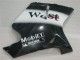 Honda CBR1100XX Blackbird Motorrad Verkleidung 1996-2007 - Glanzendes Schwarz Weiss West