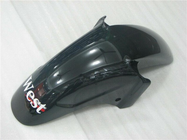 Honda CBR1100XX Blackbird Motorrad Verkleidung 1996-2007 - Glanzendes Schwarz Weiss West